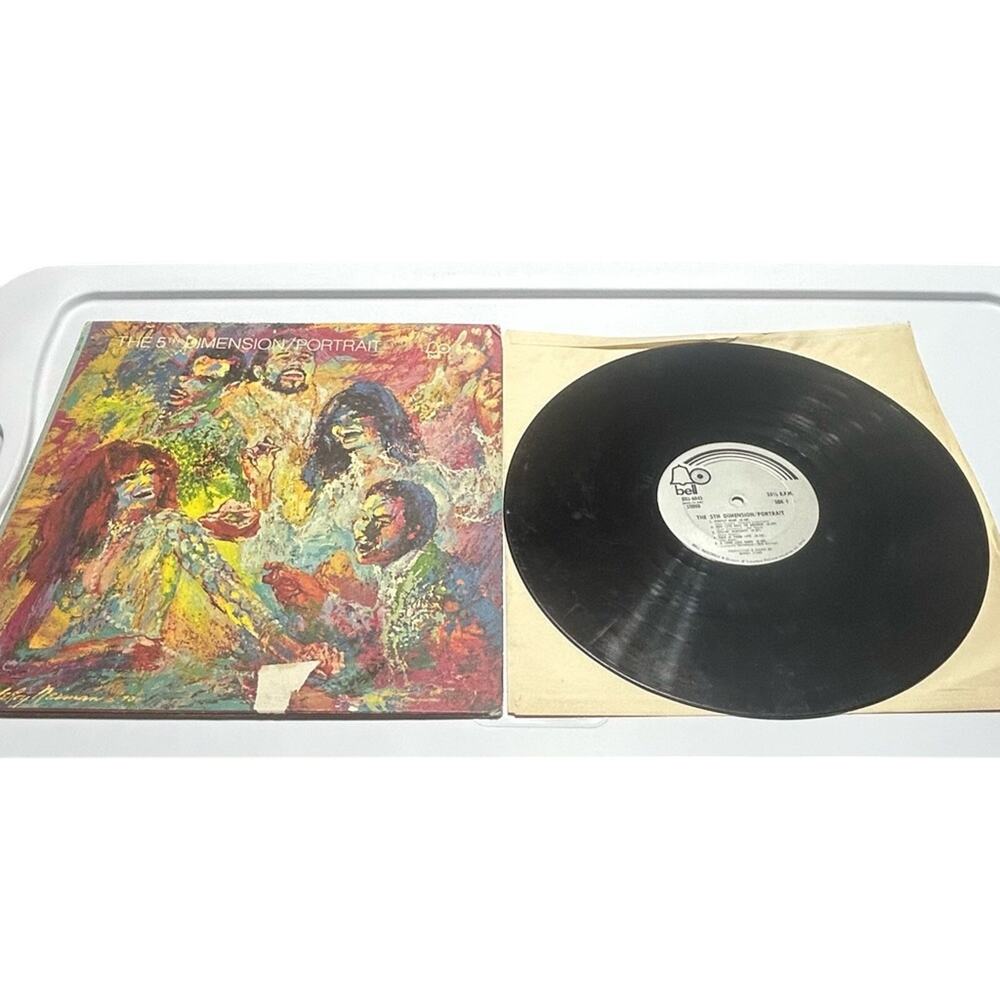 Vintage Black Vinyl Record by 5th Dimension Portrait